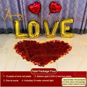 กลีบดอกไม้ประดิษฐ์สำหรับตกแต่งงานแต่งงานช่อดอกไม้สีชมพูสีขาวกลีบดอกกุหลาบประดิษฐ์ - Product Image 5