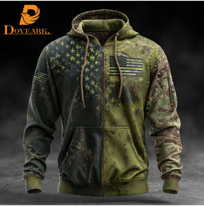 Großhandel Unisex Camouflage Hoodies Individueller Volldruck Streetwear Schwergewichtiger Weicher Pullover Standard US-Größen für Großbestellungen - Product Image 6