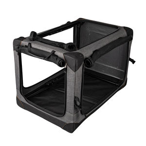 Seyahat açık araba taşıma katlanabilir ve katlanabilir köpek sandık kafes örgü pencere - Product Image 4