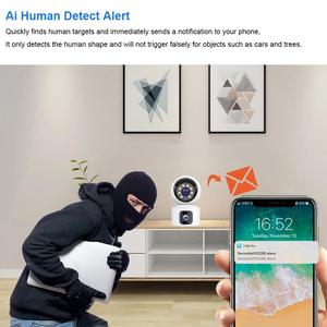 Regis V380 Pro Wifi Không Dây 4G Thẻ Sim Ống Kính Kép 4MP IP Tầm Nhìn Ban Đêm CCTV Home An Ninh Bé Màn Hình PTZ Trong Nhà Máy Ảnh - Product Image 3