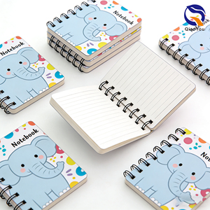 Carnet miniature personnalisé avec couverture en papier, reliure spirale, impression mignonne, design économique - Product Image 3