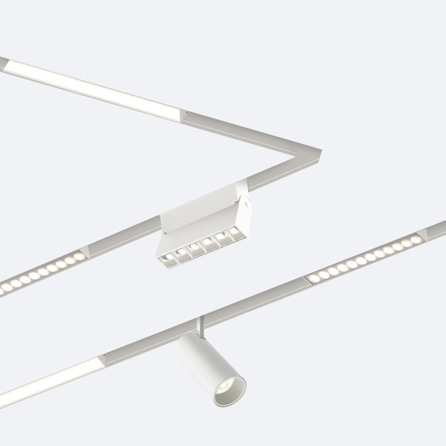 Spotlights Track Lights Magnet Lighting System Spotlight Straight Magnetic Track Rail 3000K-6000K DIY Customer CE SAA