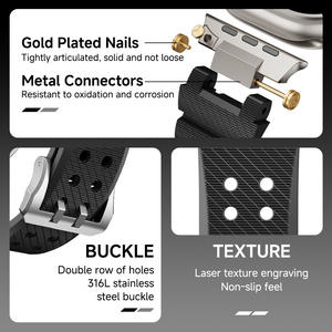 <span class=keywords><strong>Bracelet</strong></span> en caoutchouc pour Apple Watch 10 46mm 42mm Série 10 6 5 4 Se 7 8 9 <span class=keywords><strong>Bracelet</strong></span> souple pour <span class=keywords><strong>IWatch</strong></span> 49mm 45mm 44mm Hommes Correa <span class=keywords><strong>Bracelet</strong></span> - Product Image 5