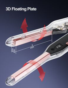 Plancha de Pelo Eléctrica de Cerámica Personalizada con Pantalla de Temperatura, Plancha de Pelo Tipo Lápiz, Delgada, Pequeña, para Cabello Pixie - Product Image 6