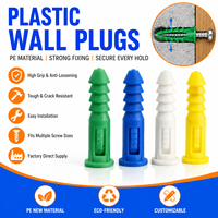 Chevilles murales en plastique robustes anti-rotation de 30 cm et 35 cm pour l'installation de cadres de portes et de fenêtres