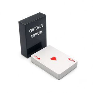 Personalized Logo Deck of <b>Cards</b> Air Cushion 300Gsm 310Gsm Plastic Black Core Paper <b>Playing</b> <b>Card</b> Desk - Product Image 5