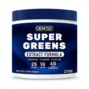 Complément alimentaire personnalisé, mélange vert biologique, marque privée, super-aliments verts, poudre de légumes - Product Image 1