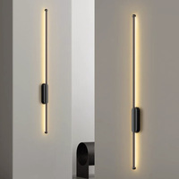 Lampe murale minimaliste à bande longue, lampe de chevet pour chambre à coucher, lumière LED créative, luminaire nordique pour salon, couloir, allée