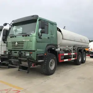 Gebrauchte Afrika Sinotruk Howo 6x4 15000 Gallonen Fahrzeug Wassertank LKW Zum Verkauf