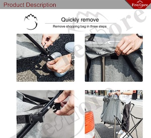 2023 Amerikaanse Populaire Straat Outdoor Foodkar Met Boodschappentas Supermarkt <span class=keywords><strong>Trolley</strong></span> - Product Image 5