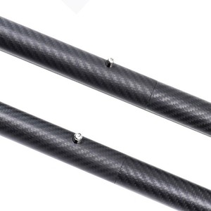 Pagaie de kayak pliable en fibre de carbone à 4 sections, noire, 2,1 m, pour loisirs - Product Image 3