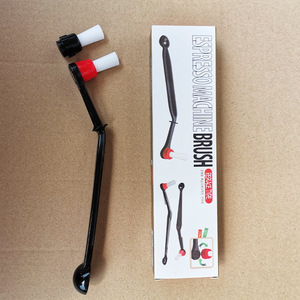 Cepillo de Limpieza para Máquina de Espresso 2 en 1 con Diseño Único y Ángulo Especial, Cerdas de Nylon Resistentes y Gruesas, con Cuchara - Product Image 2