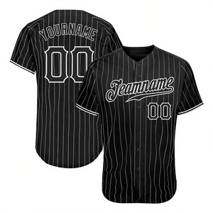 Uniforme de baseball de style moderne avec bouton complet qualité personnalisée cousue bicolore pour hommes maillot de baseball personnalisé pour jeunes de grande taille - Product Image 2