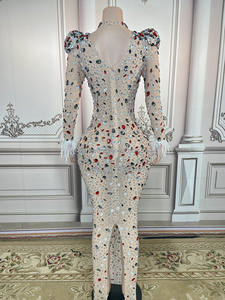 Y1987-AB NOVANCE nuovo <span class=keywords><strong>abito</strong></span> di Design sfavillante gemma colorata <span class=keywords><strong>abito</strong></span> nuovo anno lungo <span class=keywords><strong>donna</strong></span> <span class=keywords><strong>abito</strong></span> da sera <span class=keywords><strong>abito</strong></span> elegante <span class=keywords><strong>per</strong></span> cena - Product Image 5