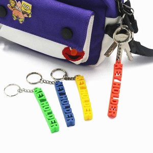 Porte-clés personnalisés avec nom, porte-clés en PVC souple 2D 3D, porte-clés en silicone, logo personnalisé - Product Image 3