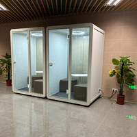 Pod de méditation insonorisé mobile personnalisé de 2.7 mètres carrés Pod de bureau Cabine insonorisée Pod de bureau préfabriqué avec canapé Bureau