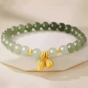 Hot Sale Fashion Retro Jade Crystal Bracelet Female Lucky Jade <b>Beaded</b> Bracelet Temperature Pendant Jewelry - Product Image 5