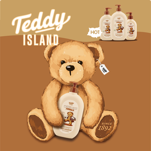 Shampoo pour bébé Teddy Island, formule faiblement acide avec huile de noix de coco, 500 ml, 0% d'ingrédients nocifs - Product Image 2