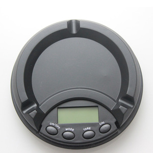 Balance de bijoux en forme de cendrier, affichage LCD rond, mesure de poids portable, précision 0,1g, balance de poche alimentée par piles - Product Image 4