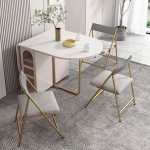 Sillas de comedor de madera de lujo modernas, mesas extraíbles, retráctiles, plegables, diseño para el hogar, sala de estar, restaurante, mostrador, salón - Product Image 5