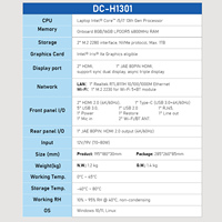 Ordinateur industriel OPS OEM Euro OPS PC Intel I5 13e génération I5-13505H LPDDR5 8G16G 512GB SSD Écran 4K Gigabit Ethernet
