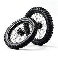 Ensemble de roues Supermoto de 17 pouces pour Surron Light Bee Talaria MX5 MX4 MX3 XXX Moto électrique tout-terrain Roues CNC Motocross Jantes Pneus