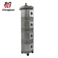 Zhengquan HGP-3333A-F6/6/6/6R pompa roda gigi lipat empat pompa oli tekanan tinggi mekanik seri booster pompa kualitas tinggi