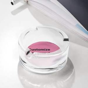 Posacenere in Cristallo Personalizzato con Foto Incisa al Laser, Base Pesante K9 per Casa, Bar, Regalo di Nozze - Product Image 4