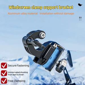 Support de caméra de sport Kewig Insta 360 pour moto, support de caméra pour pare-brise, support de caméra d'action à dégagement rapide pour GoPro <span class=keywords><strong>DJI</strong></span> - Product Image 3