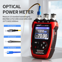 Compteur de puissance optique professionnel 3-en-1 et source de lumière stable et VFL NF-919 prenant en charge 10 longueurs d'onde pour l'installation FTTH/PON