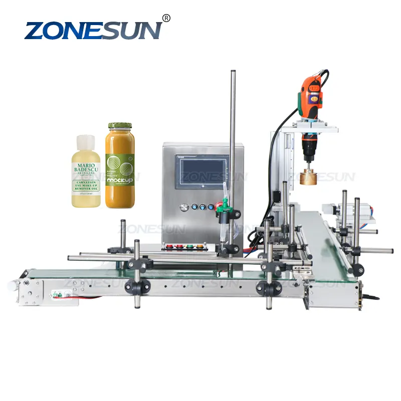 ZONESUN ZS-FAL90S перистальтический насос маленькое стеклянное защитное покрытие для мини бутылка жидкого эфирное масло косметика парфюмерия диспенсер для заполнения, покрытия и производственная линия для нанесения покрытия