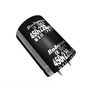 ตัวเก็บประจุแบบ Through Hole รุ่น 420MXH390MEFC35X35 390 ยูเอฟ คาปาซิเตอร์อะลูมิเนียม 390UF 20% 420V แบบ Snap TH - Product Image 1