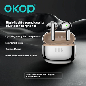 سماعات أذن لاسلكية رياضية OKOP203 عالية الجودة مع شاشة رقمية وإلغاء الضوضاء للمكالمات والموسيقى - Product Image 2