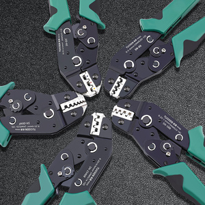 Pince à sertir tubulaire à compression à froid en acier au carbone OEM, auto-ajustable 6-4/6-6, pour bornes à aiguille, avec poignée souple, vente en gros - Product Image 6
