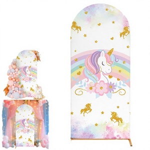 Telón de Fondo de Arco de Unicornio Rosa para Fiesta de Cumpleaños, Decoración de Boda, Adorno para Baby Shower, Accesorios para Fotomatón, Diseño Moderno - Product Image 2