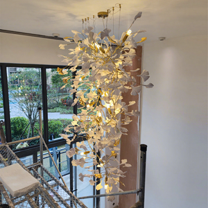 Lustre en <span class=keywords><strong>céramique</strong></span> sur mesure, matériau métallique de haute qualité, matériau <span class=keywords><strong>céramique</strong></span>, lustre LED pour hôtels, villas et salles à manger - Product Image 1