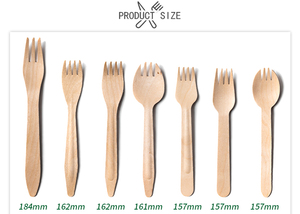 Biểu tượng tùy chỉnh in ấn 115 Mét bằng gỗ dùng một lần ngã ba cho Đảng - Product Image 3
