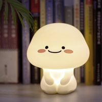 Lampe Quby en silicone de grande taille, commande tactile, veilleuse, lampe mignonne de dessin animé, portable, lampe de nuit pour bébé et enfant