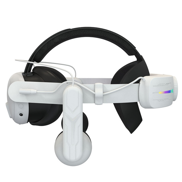 Elite 8000 MAh Battery VR Headset with RGB Headset Light, New Adjustable Strap for Meta Quest 3 VR Accessories