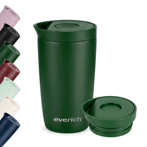 Tumbler da 12oz in Acciaio Inossidabile, Tazza Termica a Doppia Parete per Portabicchieri Auto, Certificata FDA LFGB - Product Image 1