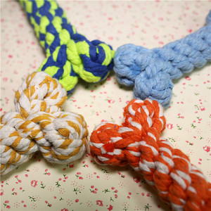 Juguete de Cuerda de Algodón Trenzada para Masticar, 13cm 50g, para Limpieza Dental de Cachorros y Perros, Venta al Por Mayor - Product Image 3