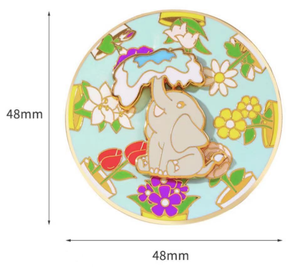 Broches giratorios artesanales de Metal impresos personalizados al por mayor, placa giratoria de arcoíris, insignia de Margarita esmaltada para amantes de la comida, <span class=keywords><strong>arte</strong></span> para tomar decisiones - Product Image 4