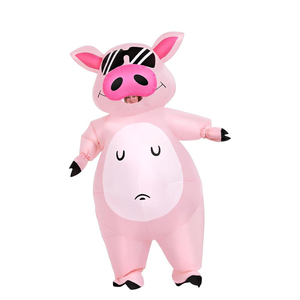 Disfraz de Cerdo Inflable Hecho a Medida de Fábrica, Disfraz de Halloween, Disfraz de Cerdo Rosa para Adultos - Product Image 2