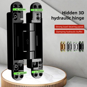 Thép không gỉ hiện đại vô hình ba chiều điều chỉnh cửa thủy lực bản lề mềm đóng cửa im lặng hoạt động khách sạn Trung tâm sử dụng - Product Image 4