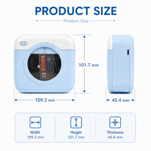<span class=keywords><strong>Imprimante</strong></span> <span class=keywords><strong>photo</strong></span> thermique portable mini sans encre, impression couleur, compacte, sans fil, connectivité USB pour smartphones (plastique) - Product Image 3