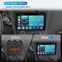 Unidad Principal de Auto con Pantalla Táctil Rhythm Linux, Carplay Inalámbrico, Mirror Link, Conexión Estable para Nissan Altima 2008-2012