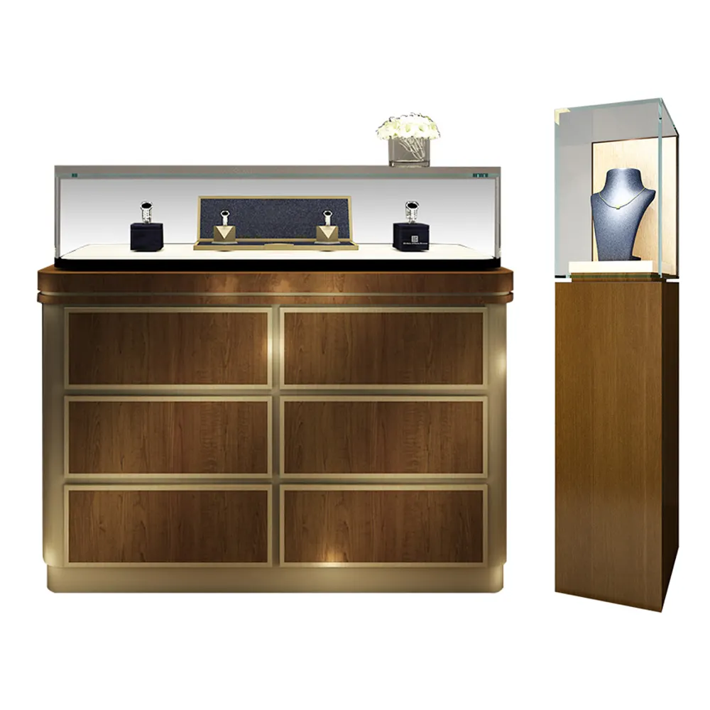 Modern Luxury Jewelry Shop Interior Decoration Design Watch Store High Quality Display Showcase Cabinet
