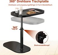 Table basse en bois moderne minimaliste multifonctionnelle à hauteur réglable avec pieds en fer