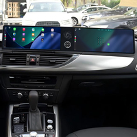 Foforfor Double écran tactile interactif 12,3 pouces pour Audi A6 A6L 2013-2018 Android 13 Carplay sans fil Navigation GPS Autoradio