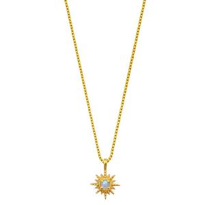 Inspire Jewelry Factory Venta al por mayor Collar de joyería de oro para mujer <span class=keywords><strong>Starburst</strong></span> Moonstone Collar Venta caliente Collar de moda - Product Image 1